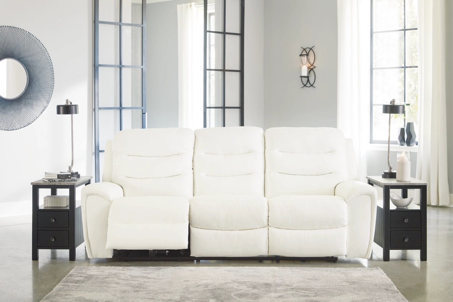 Warlin Faux Leather Power Reclining Sofa