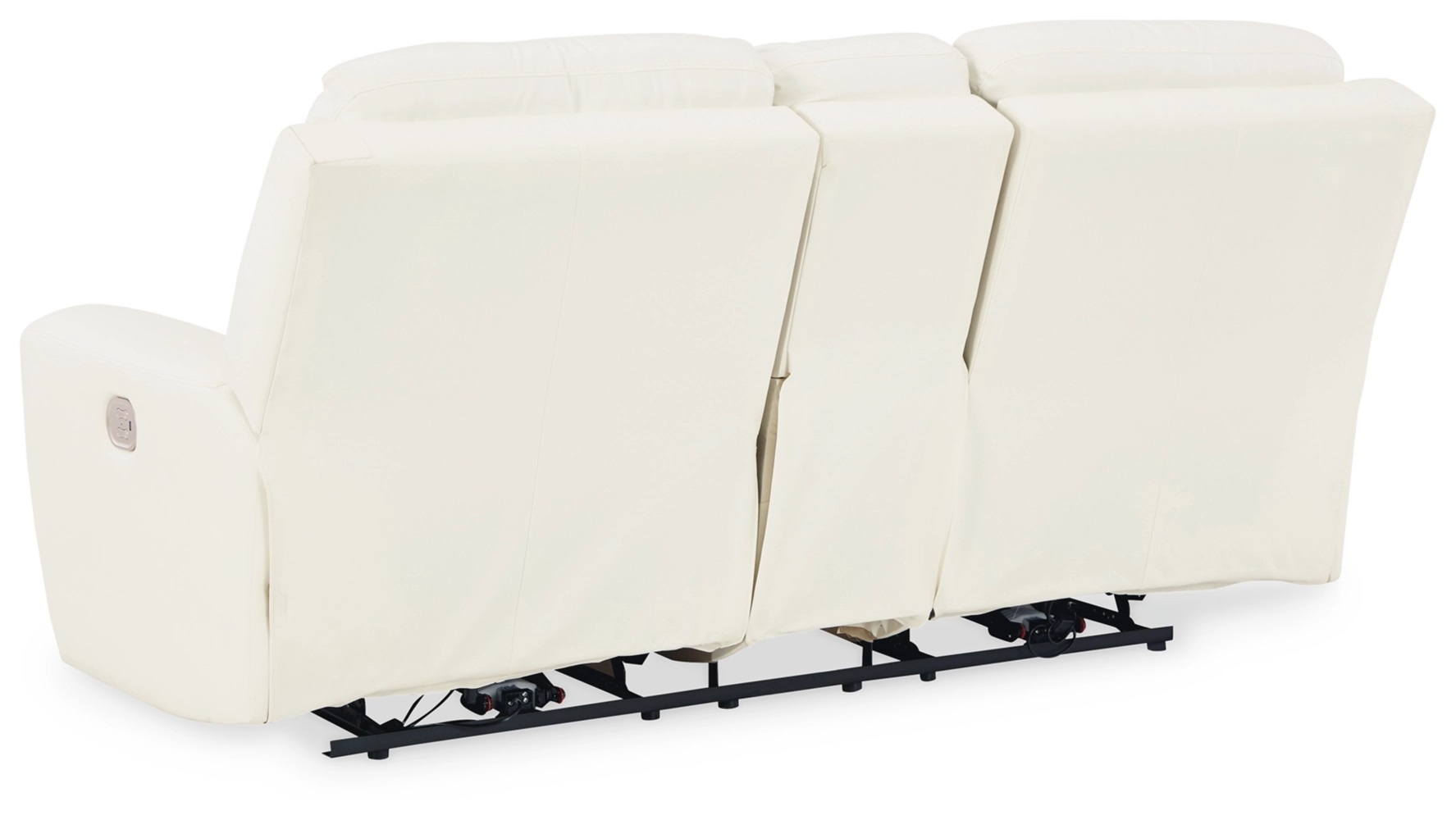 Warlin Faux Leather Power Reclining Loveseat w/Console