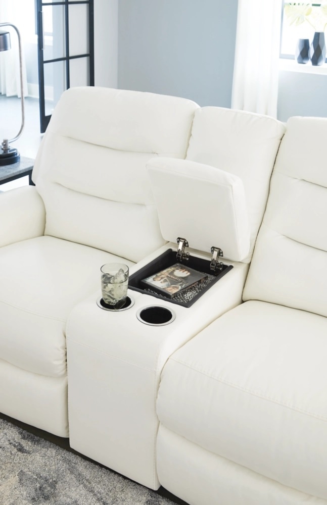 Warlin Faux Leather Power Reclining Living Room Set
