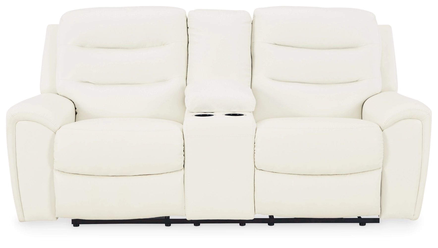 Warlin Faux Leather Power Reclining Loveseat w/Console