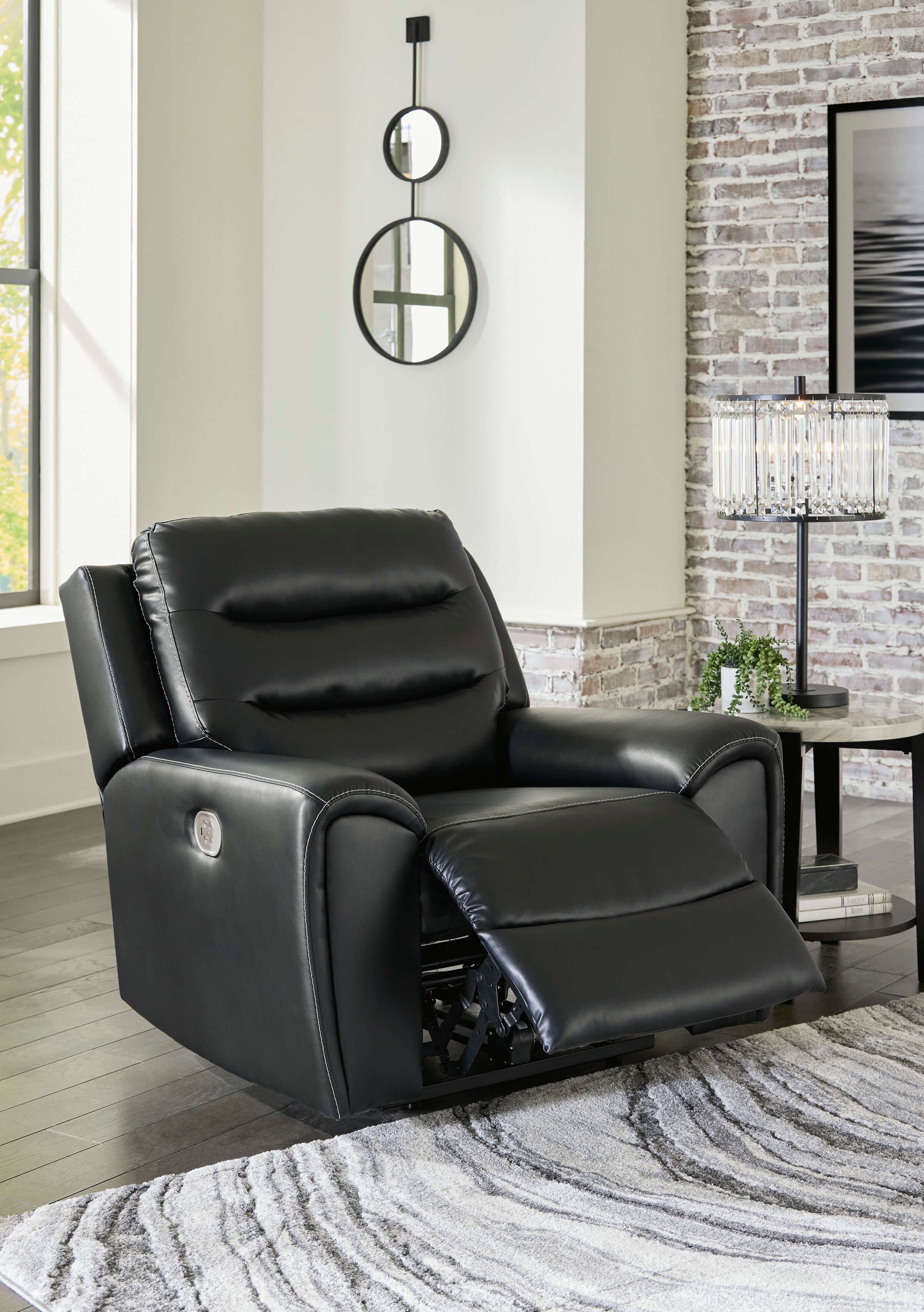 Warlin Faux Leather Power Reclining Living Room Set