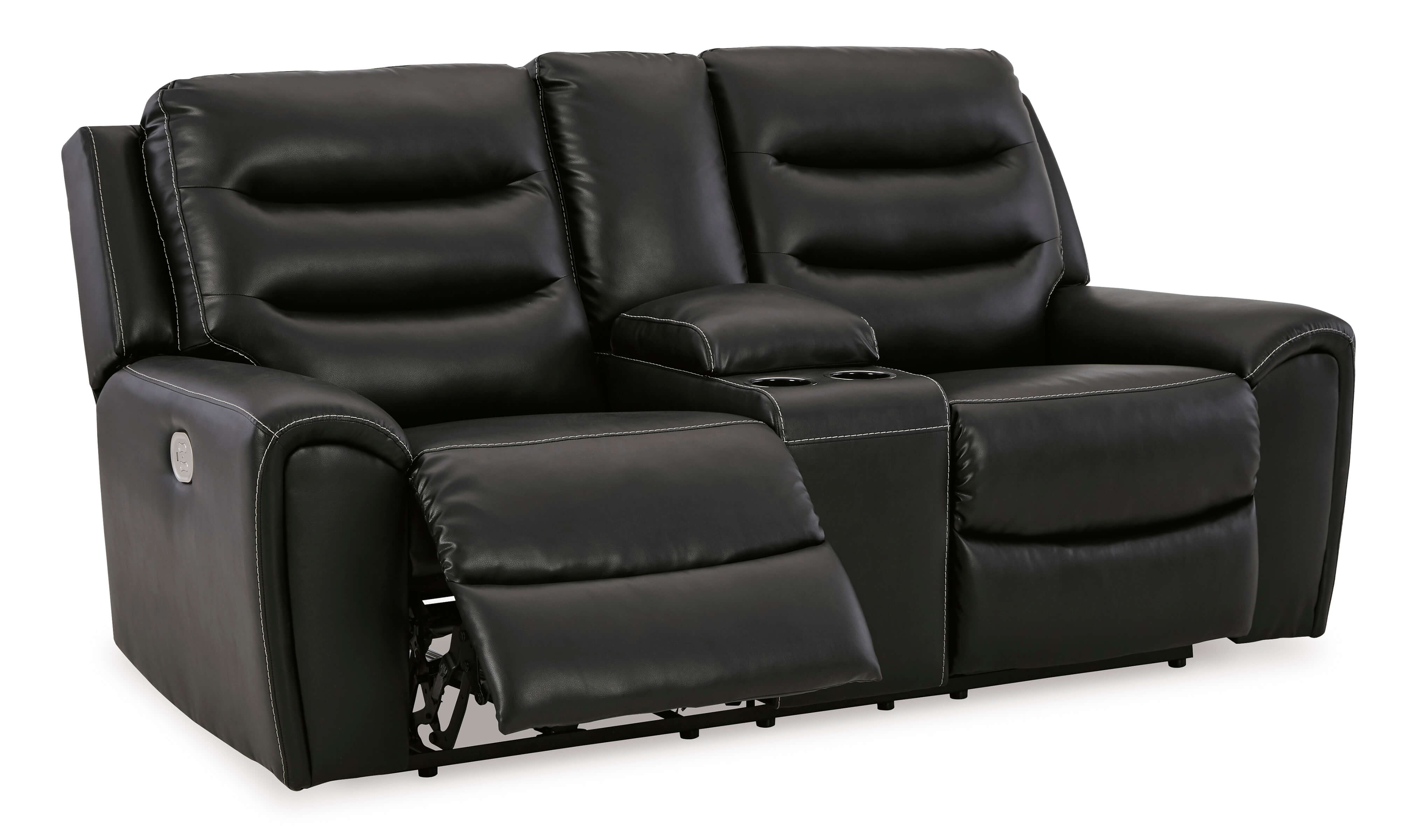 Ashley Warlin Faux Leather Power Reclining Loveseat
