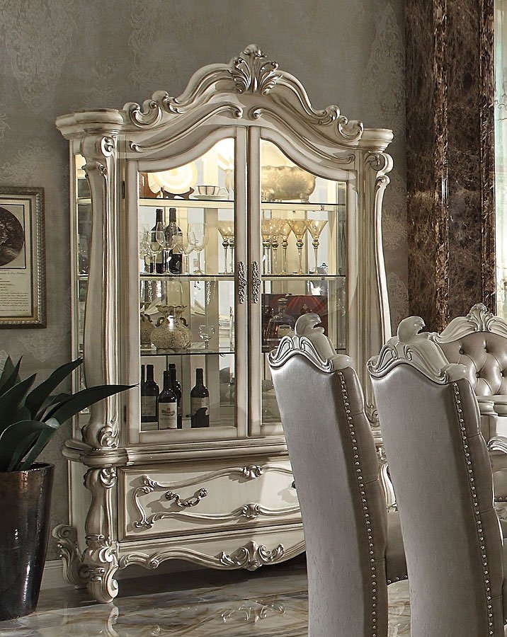 Versailles Wood Curio Cabinet