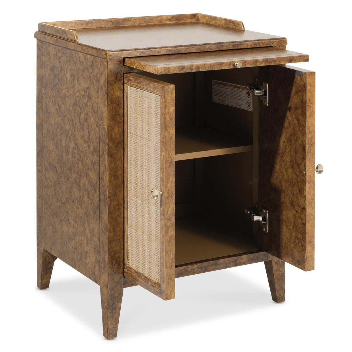 Archives Oak Veneer 2-Door Nightstand
