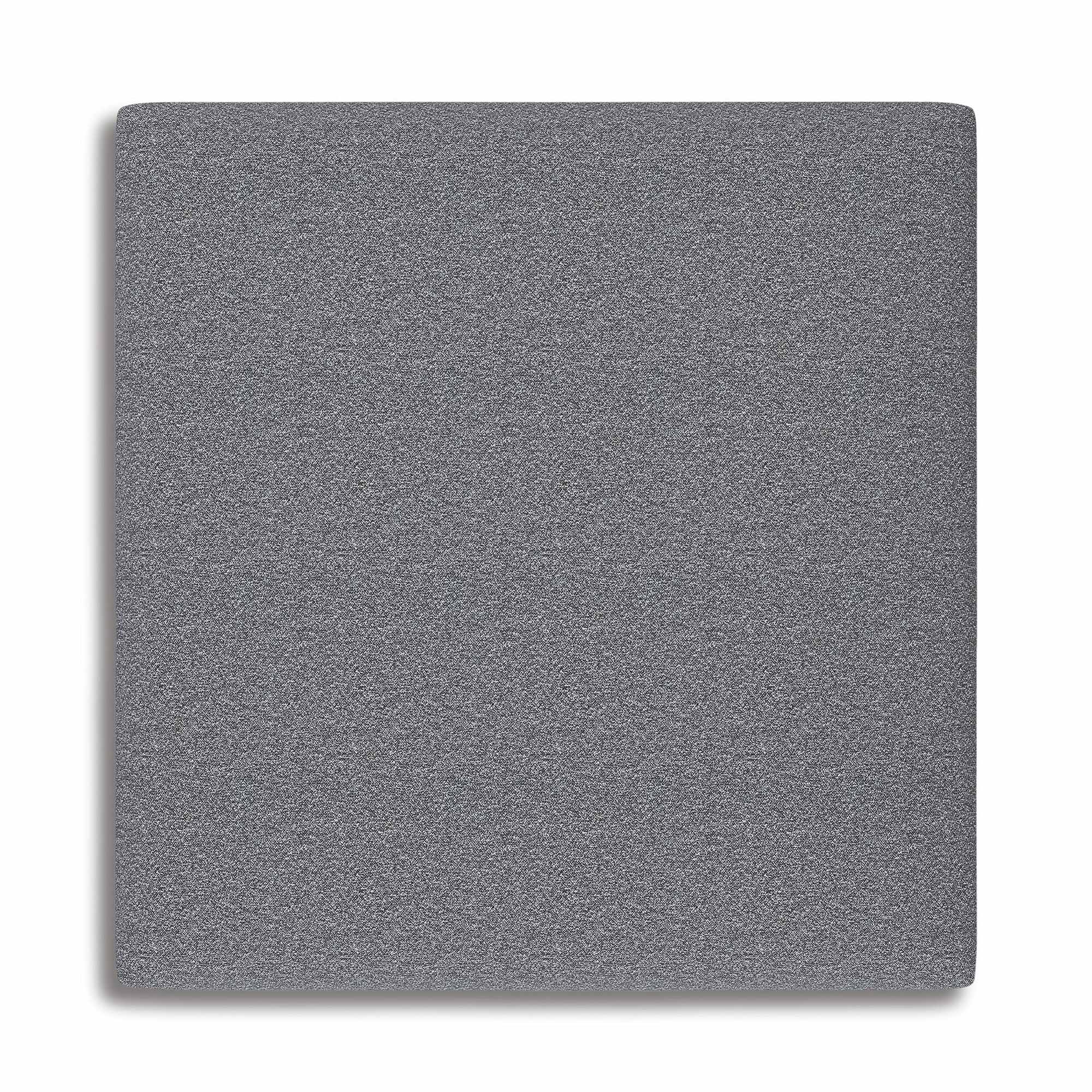 Bealton 38" Square Oversized Accent Ottoman - Salt & Pepper Gray Polyester