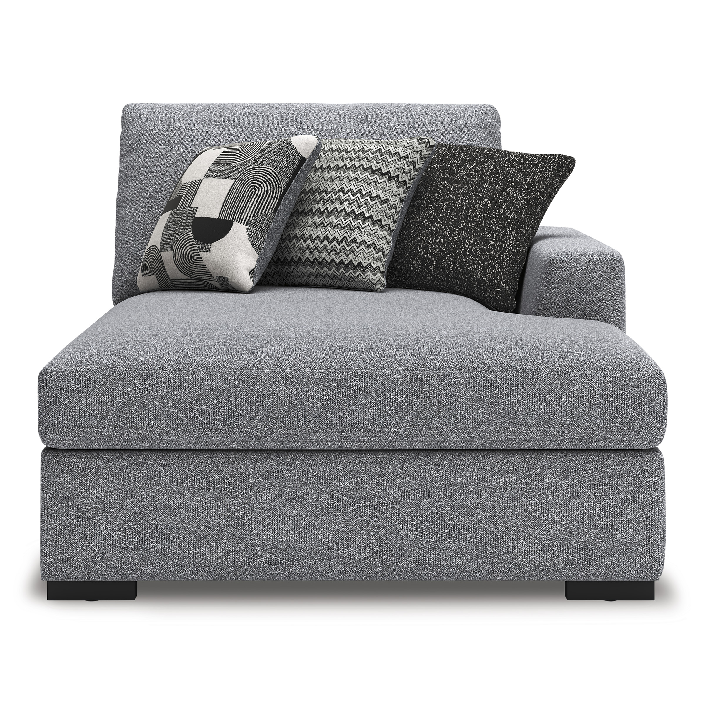 Bealton 3-Piece Fabric Sectional Sofa w/Right Arm Chaise Facing