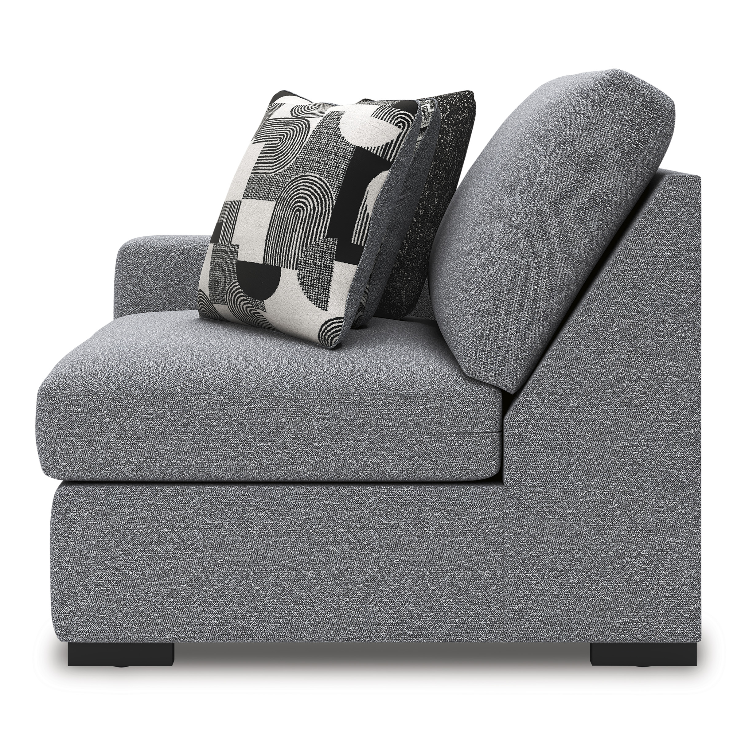 Bealton 3-Piece Fabric Sectional Sofa w/Right Arm Chaise Facing