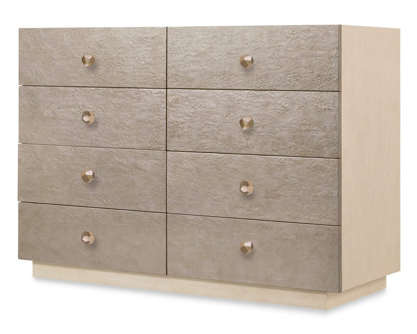 Westwood Oak Veneer 8-Drawer Single Dresser