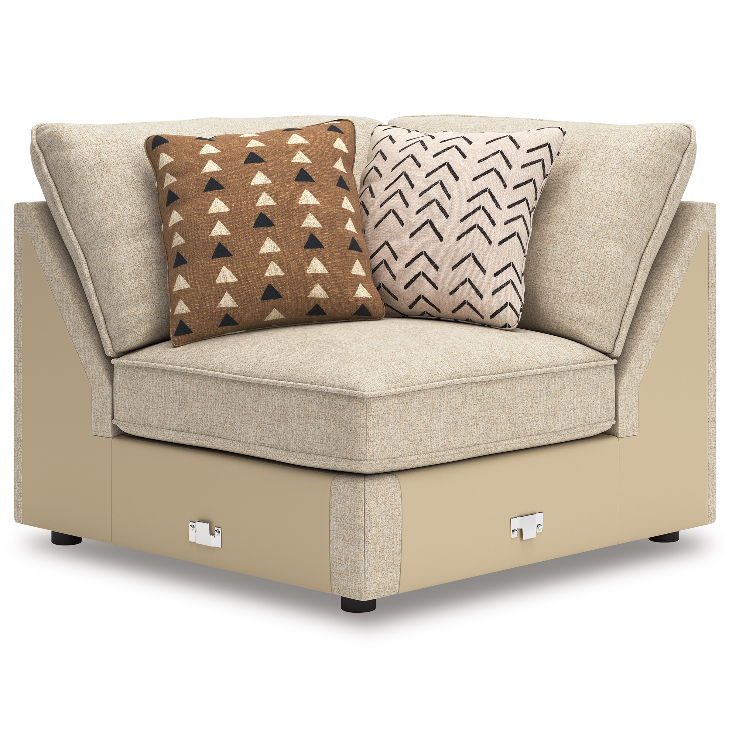Seyler 3-Piece Fabric L-Shaped Sectional Sofa
