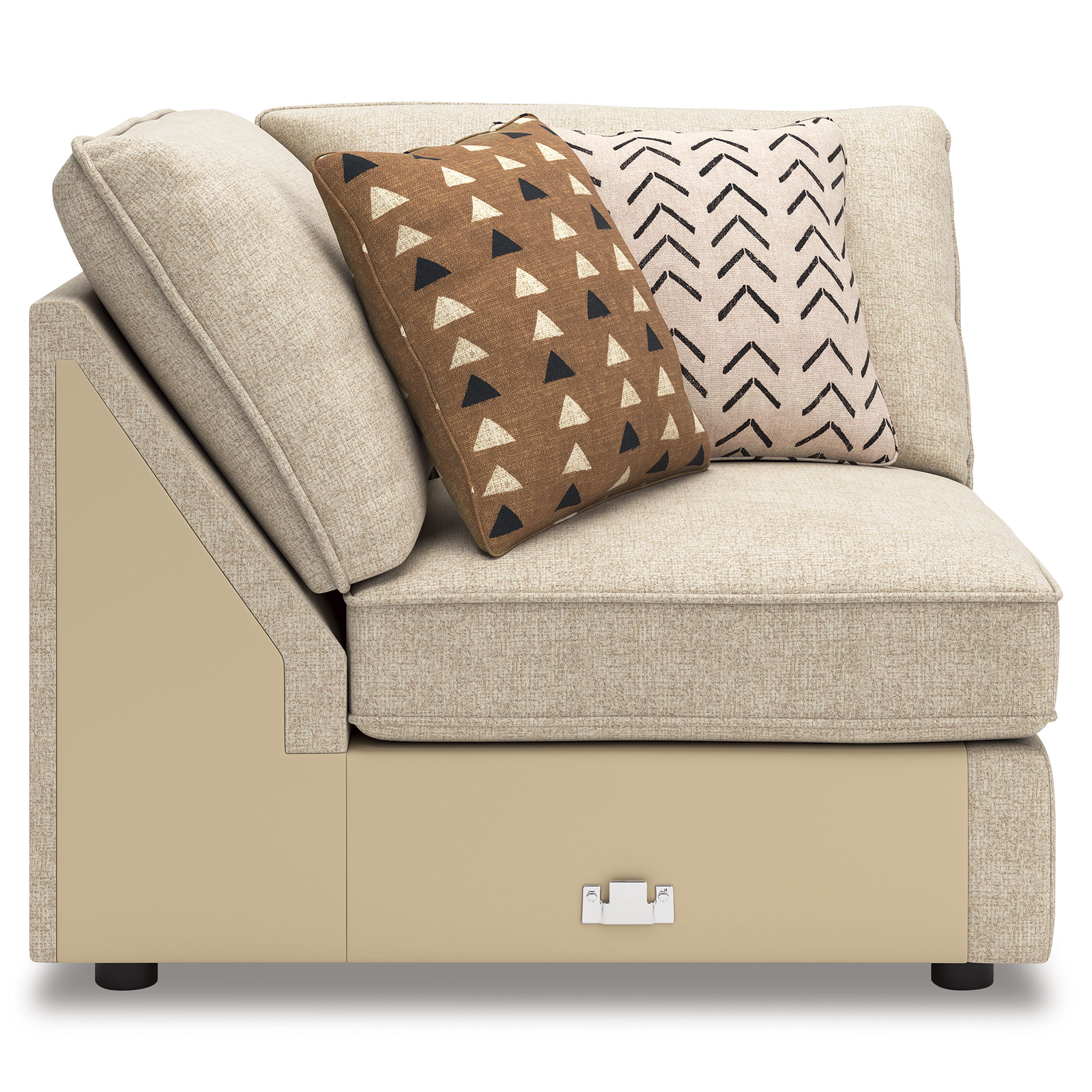 Seyler 3-Piece Fabric L-Shaped Sectional Sofa