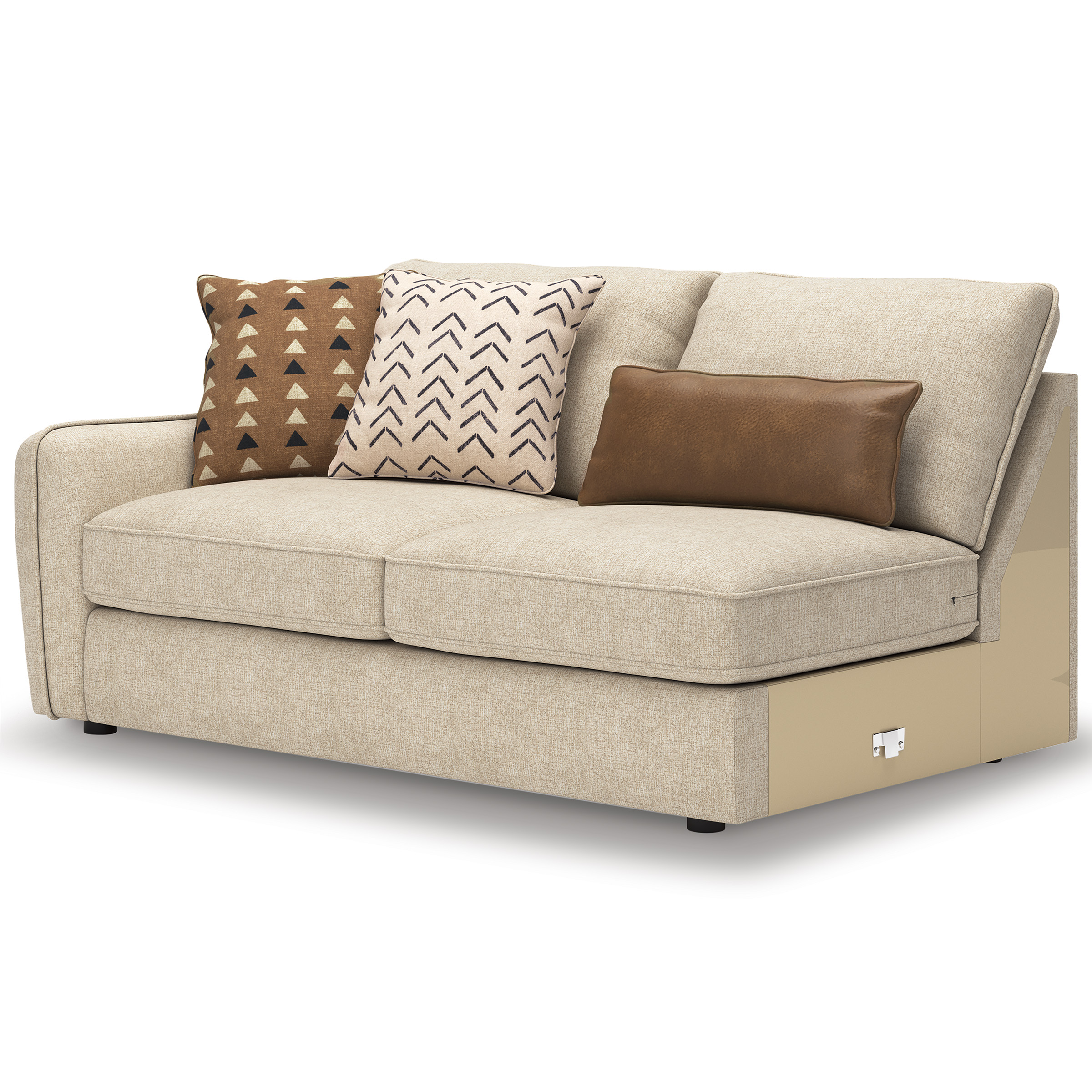 Seyler 4-Piece Fabric L-Shaped Sectional Sofa