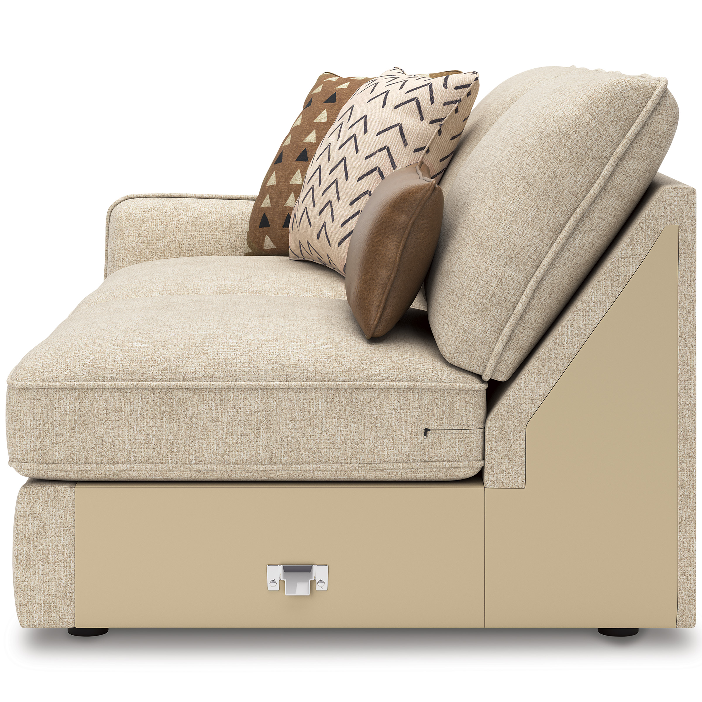 Seyler 4-Piece Fabric L-Shaped Sectional Sofa
