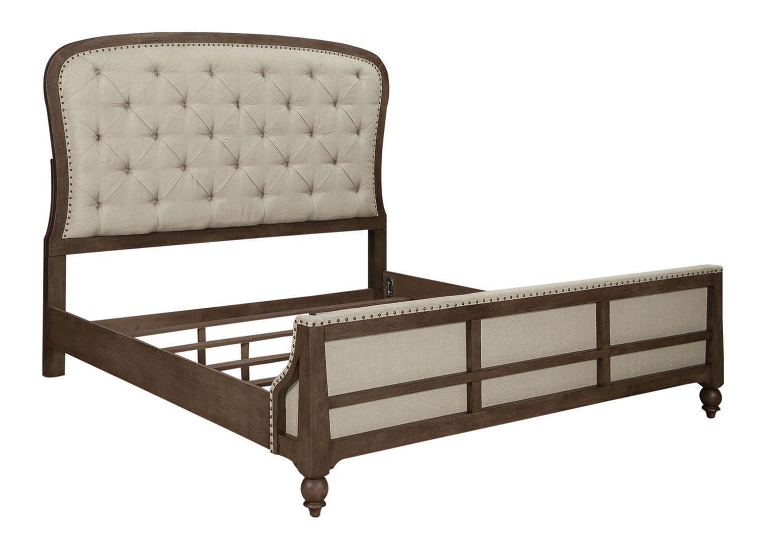 Americana Farmhouse Queen Shelter Platform Bedroom Set