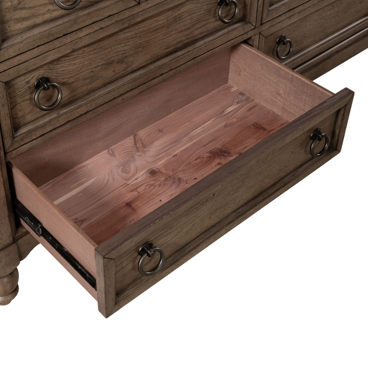 Americana Farmhouse Queen Shelter Platform Bedroom Set
