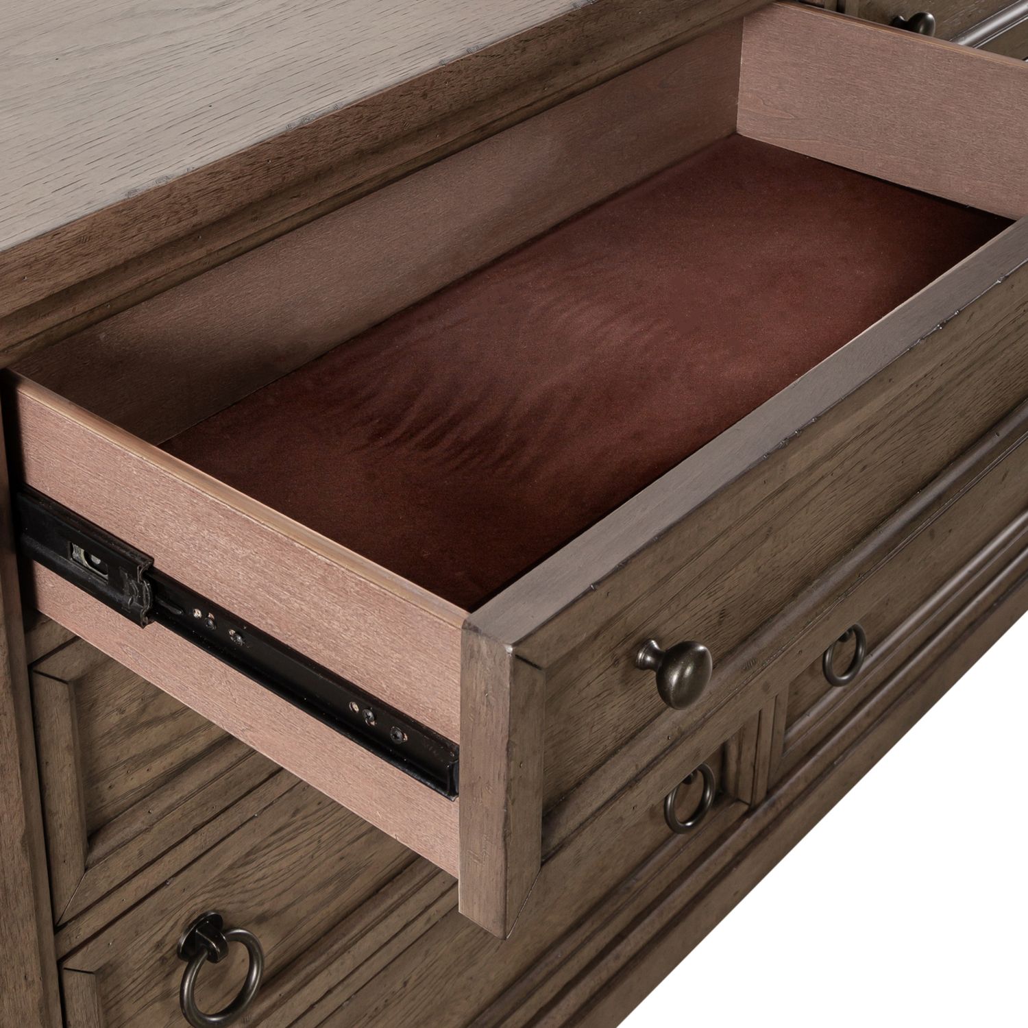 Americana Farmhouse Linen Sleigh Wood Bedroom Set