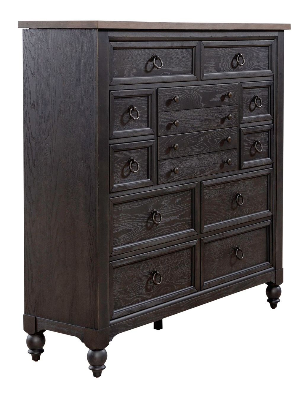 Americana Farmhouse Linen Sleigh Wood Bedroom Set