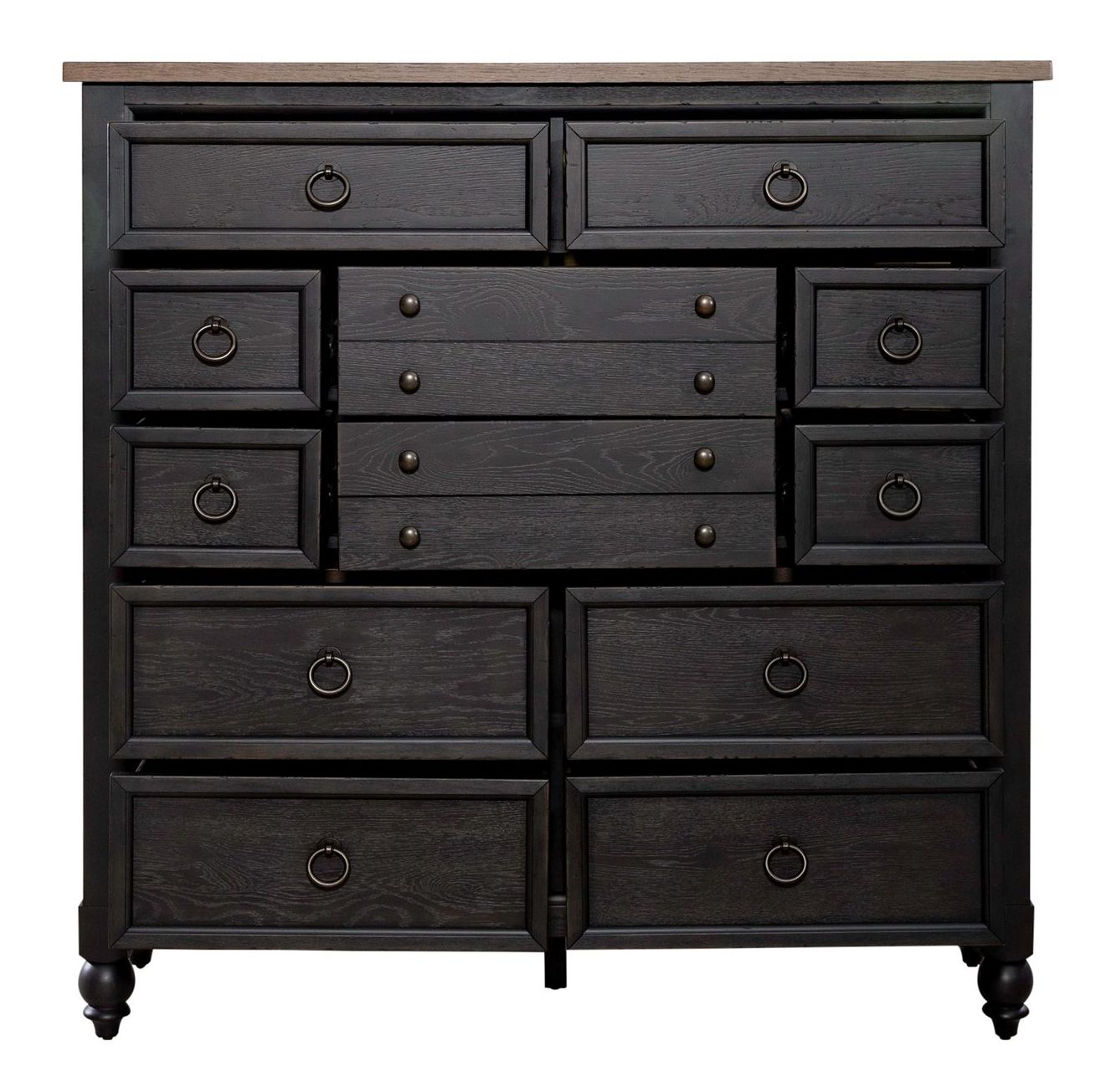 Americana Farmhouse Linen Sleigh Wood Bedroom Set
