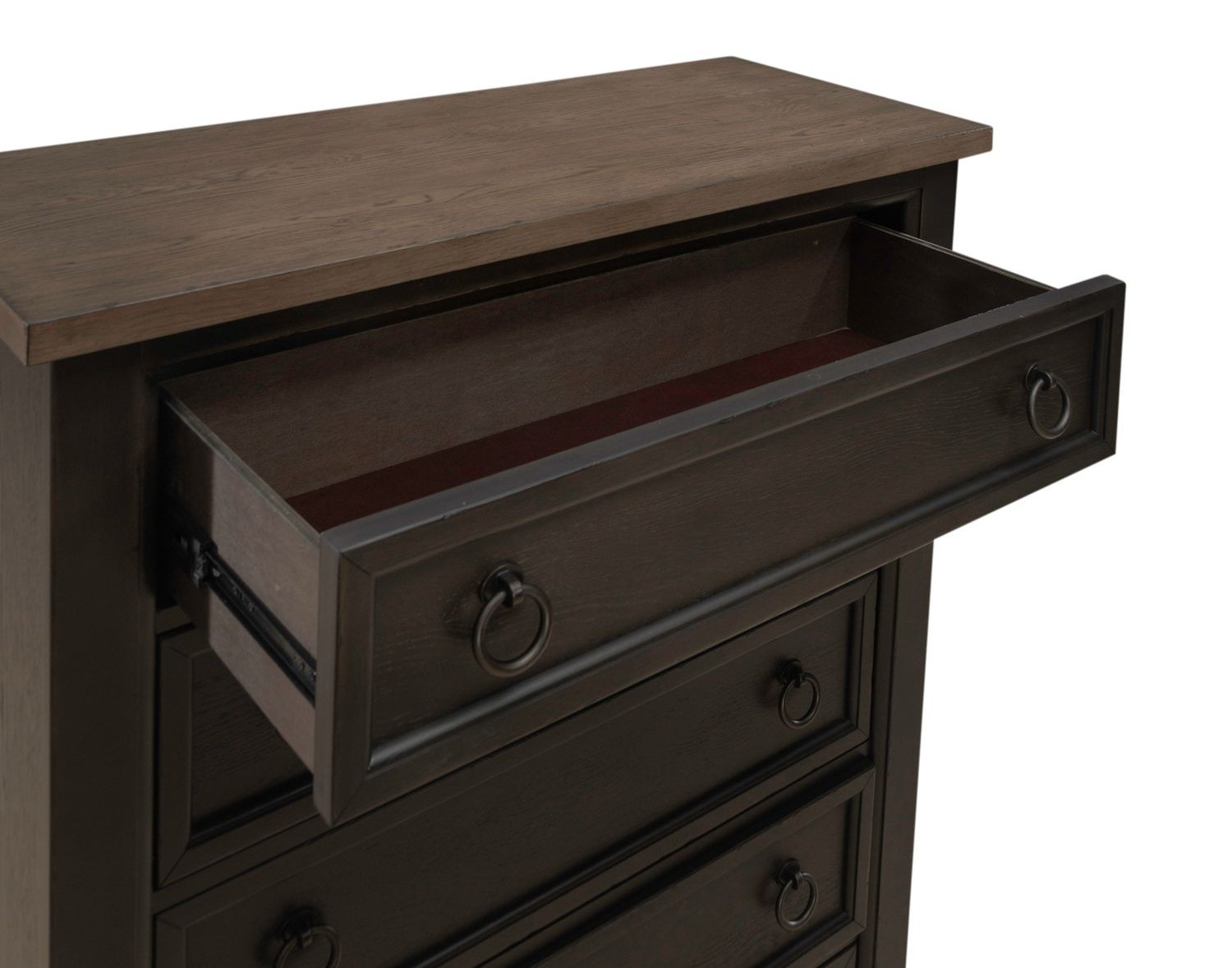 Americana Farmhouse Wood 5-Drawer Chest