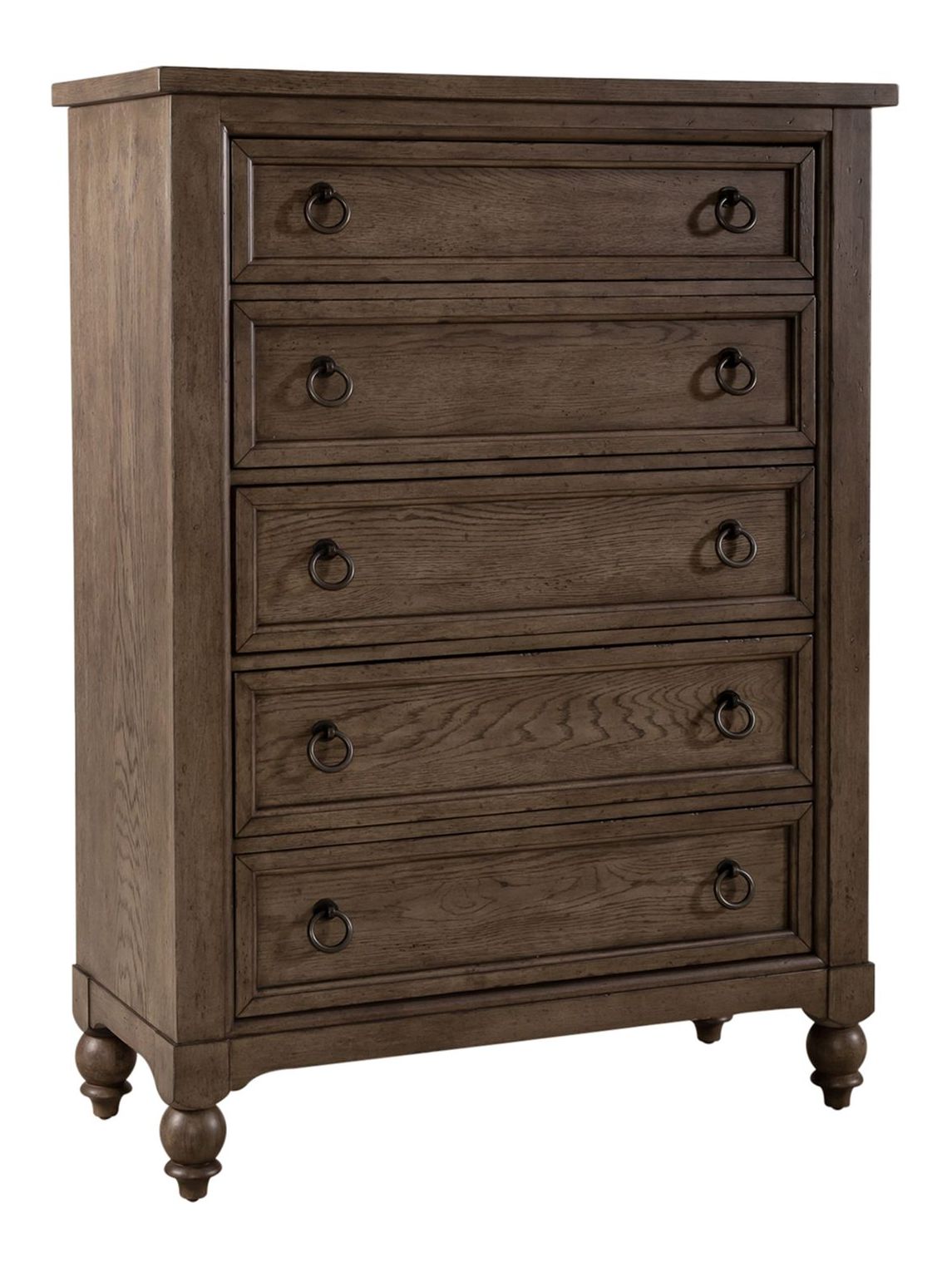 Americana Farmhouse Wood 5-Drawer Chest | Liberty Furniture