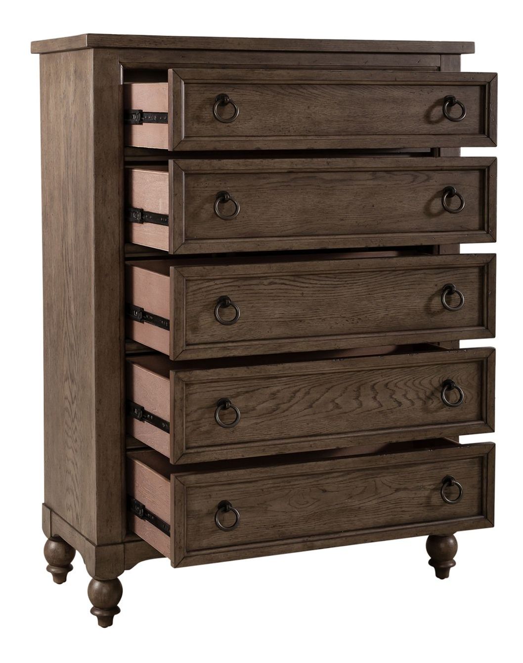 Americana Farmhouse Wood 5-Drawer Chest | Liberty Furniture