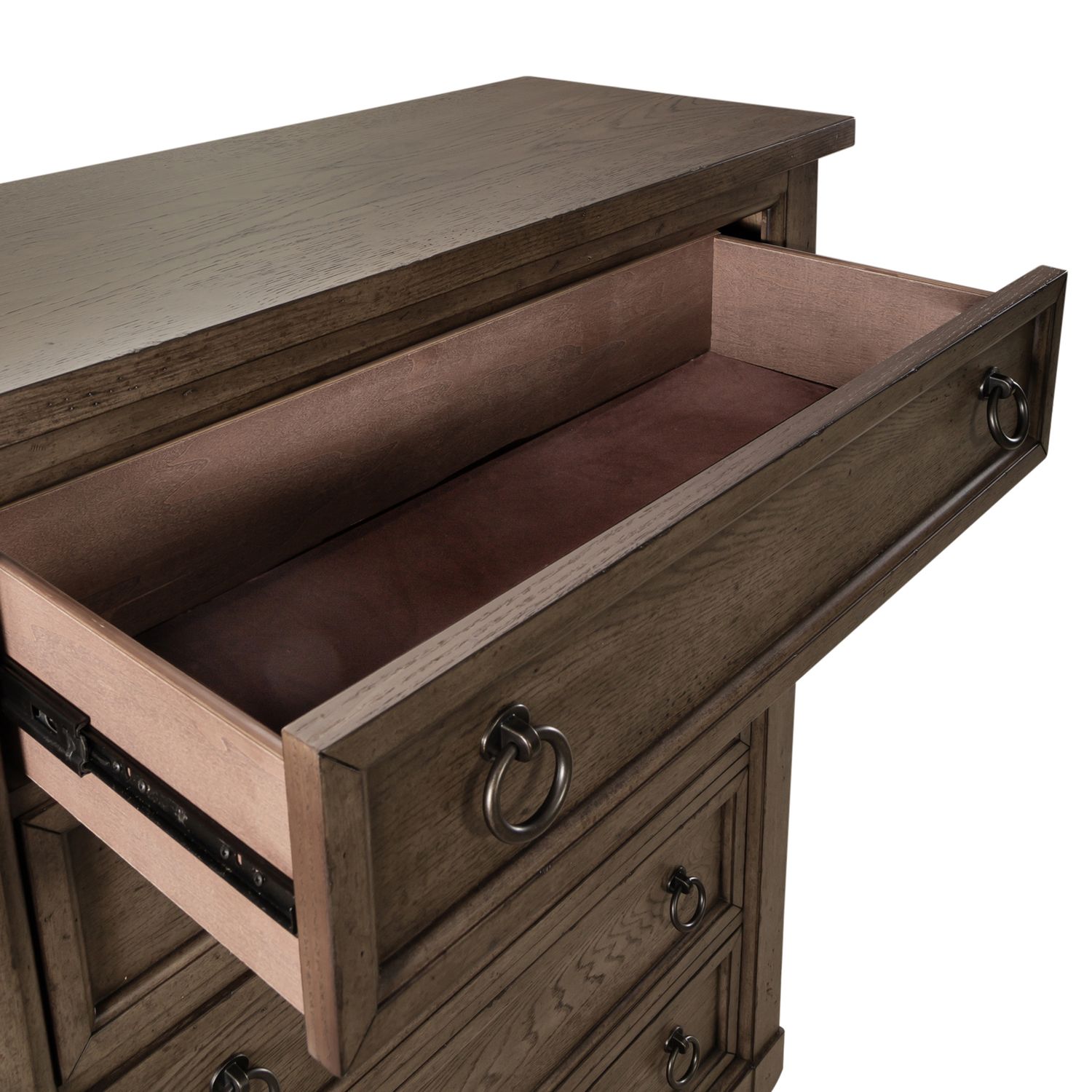 Americana Farmhouse Linen Sleigh Wood Bedroom Set