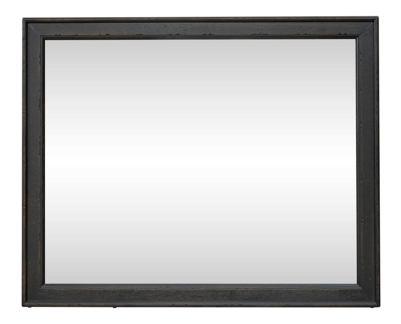 Americana Farmhouse Rectangular Wood Landscape Mirror