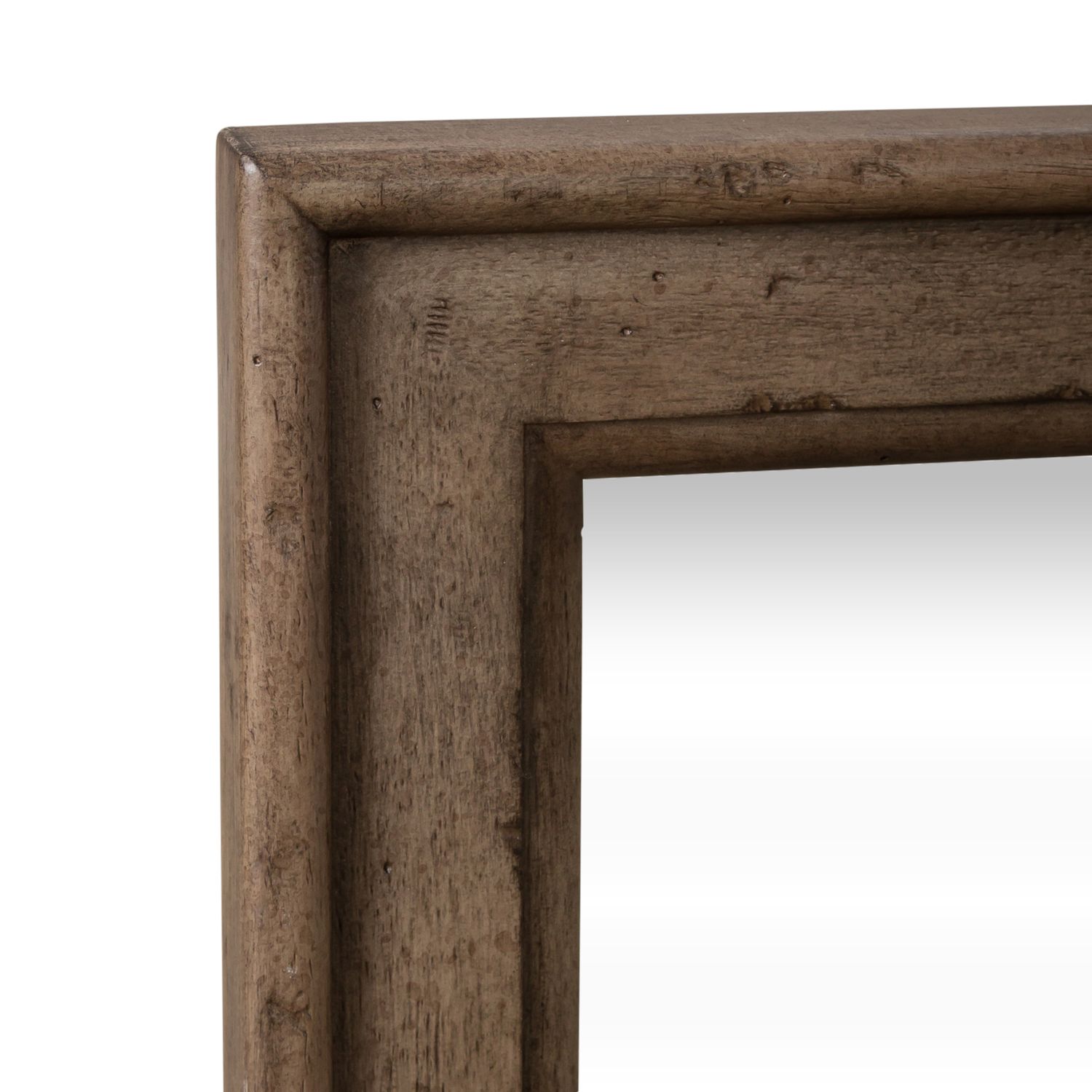 Americana Farmhouse Landscape Mirror | Wood Beveled Mirror