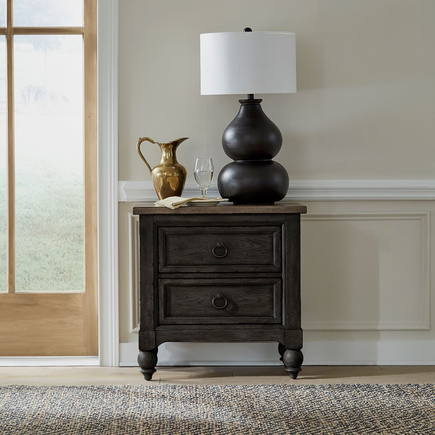 Americana Farmhouse Queen Shelter Platform Bedroom Set