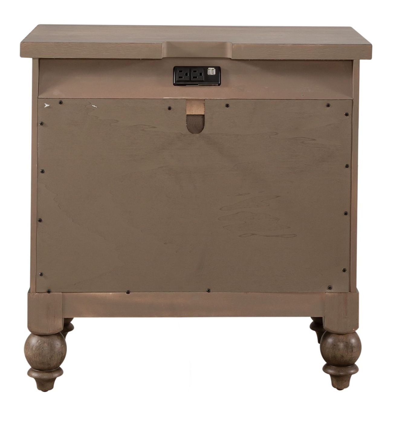 Americana Farmhouse 2-Drawer Nightstand with Charging Station