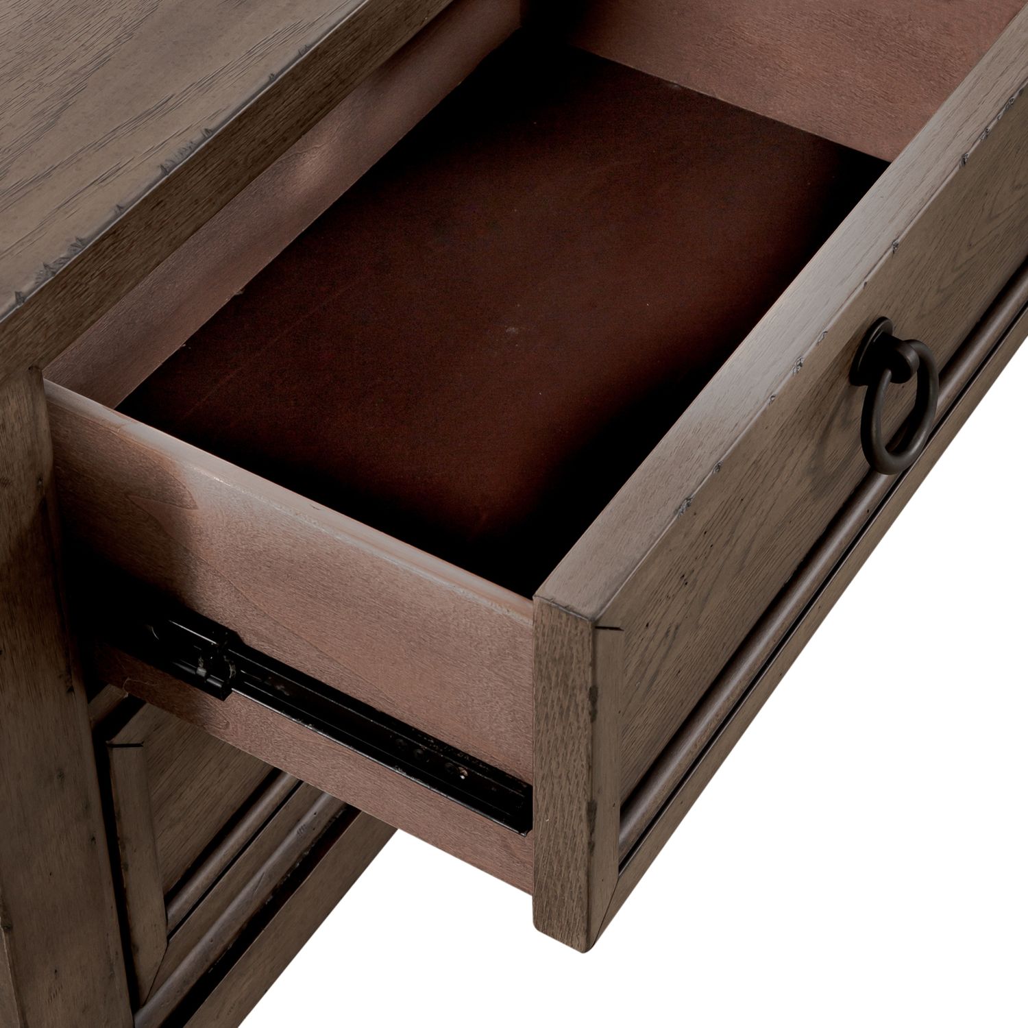 Americana Farmhouse 2-Drawer Nightstand with Charging Station