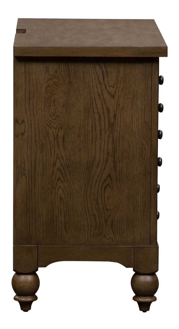 Americana Farmhouse 3-Drawer Bedside Chest with Charging Station