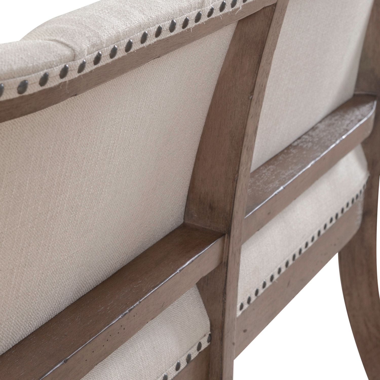 Americana Farmhouse Linen Shelter Dining Bench