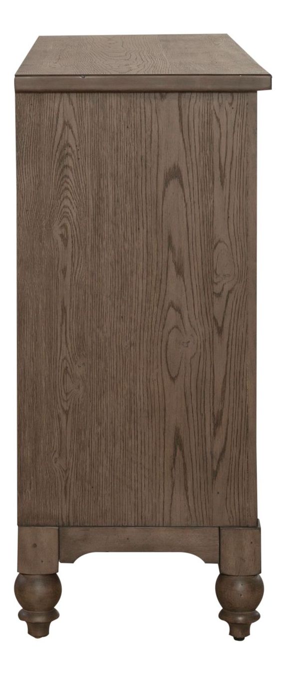 Americana Farmhouse 2-Door 2-Drawer Buffet with Wine Storage