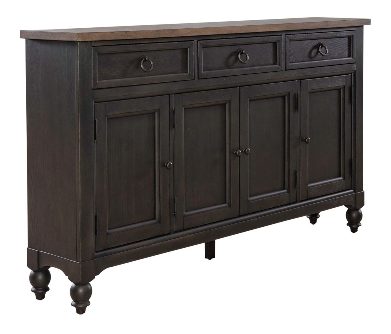 Americana Farmhouse Wood Extendable Dining Set | Dusty Taupe