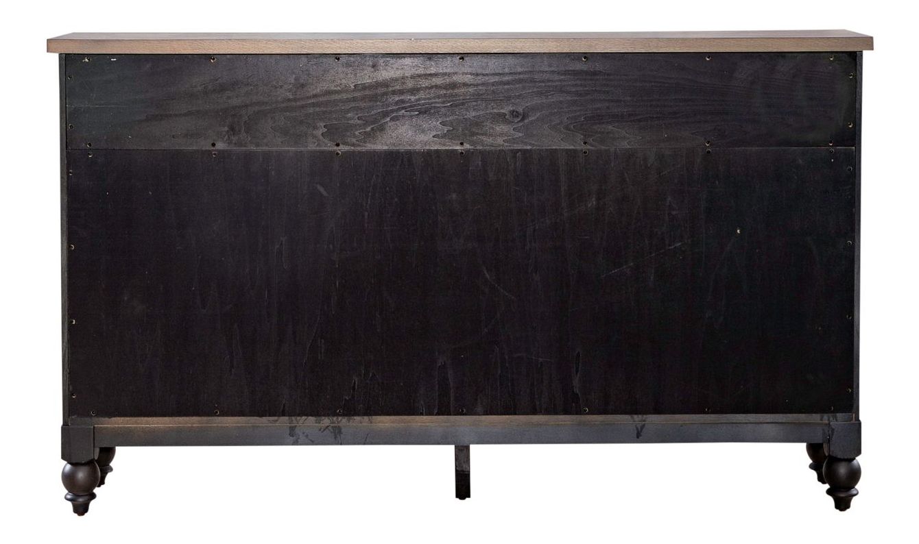 Americana Farmhouse Wood 4-Door 3-Drawer Hall Buffet