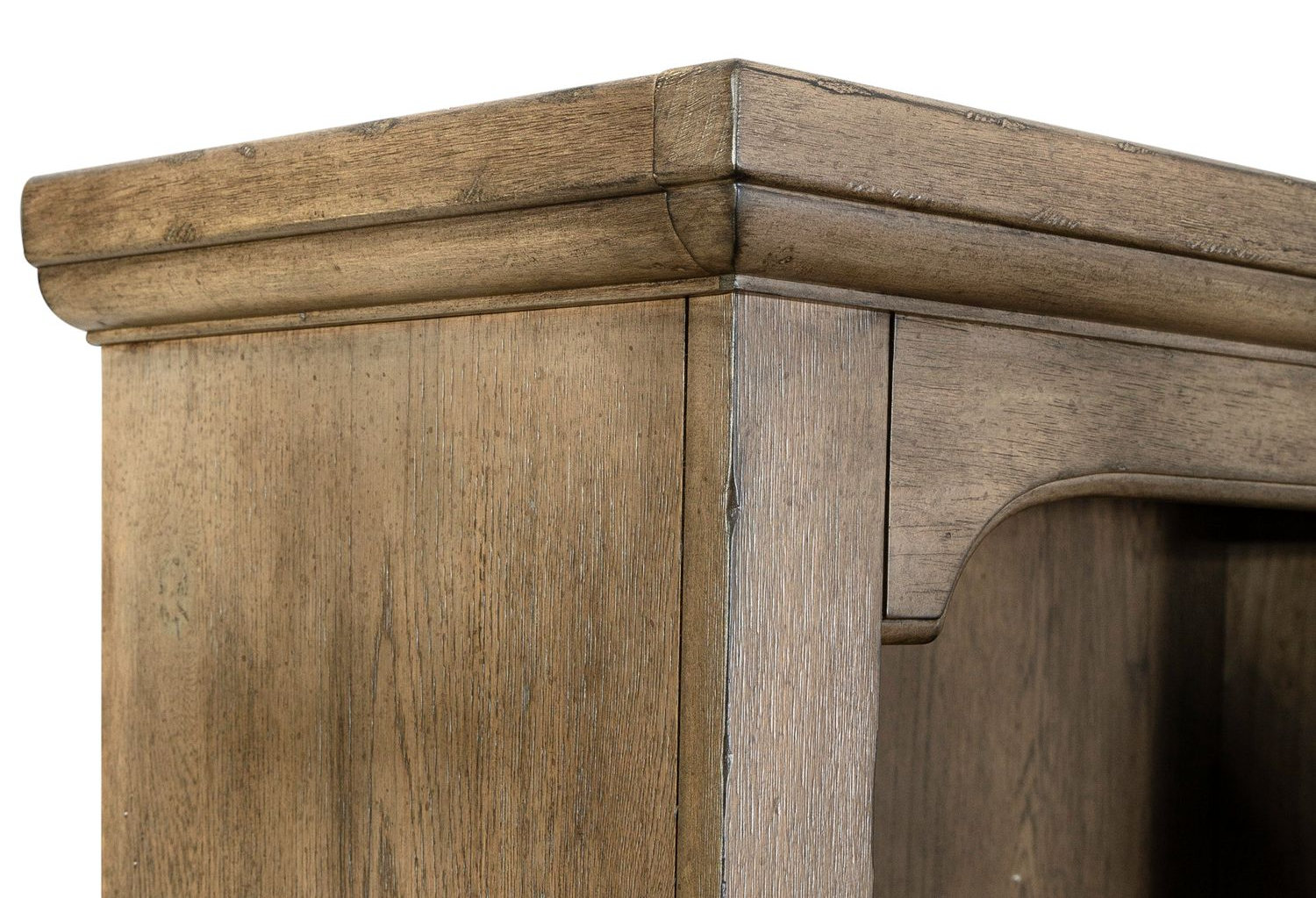 Americana Farmhouse Wood 5-Drawer Credenza & Hutch