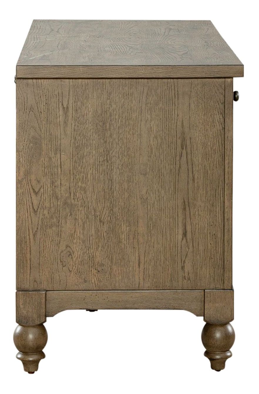 Americana Farmhouse Wood 5-Drawer Credenza