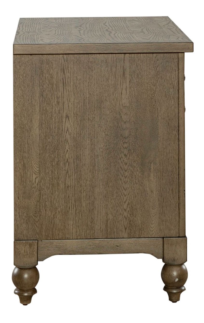 Americana Farmhouse Wood 2-Drawer Lateral File Cabinet