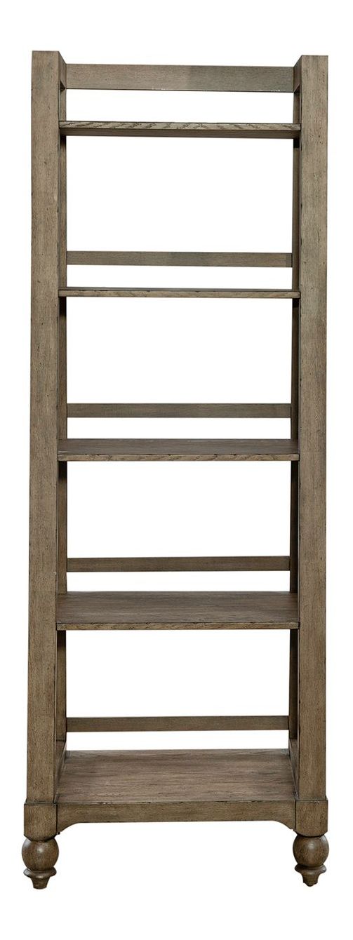 Americana Farmhouse Wood Leaning Pier Bookcase