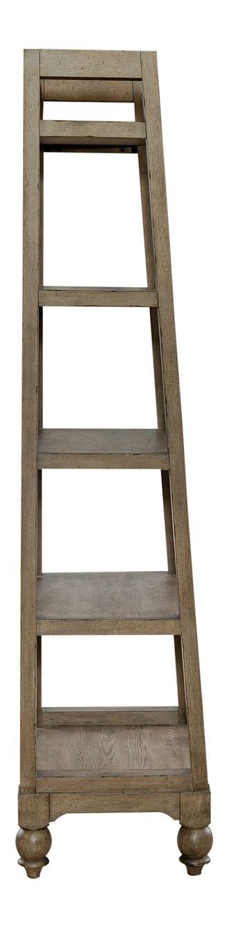 Americana Farmhouse Wood Leaning Pier Bookcase
