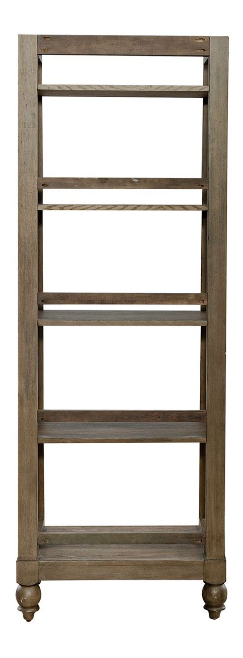 Americana Farmhouse Wood Leaning Pier Bookcase