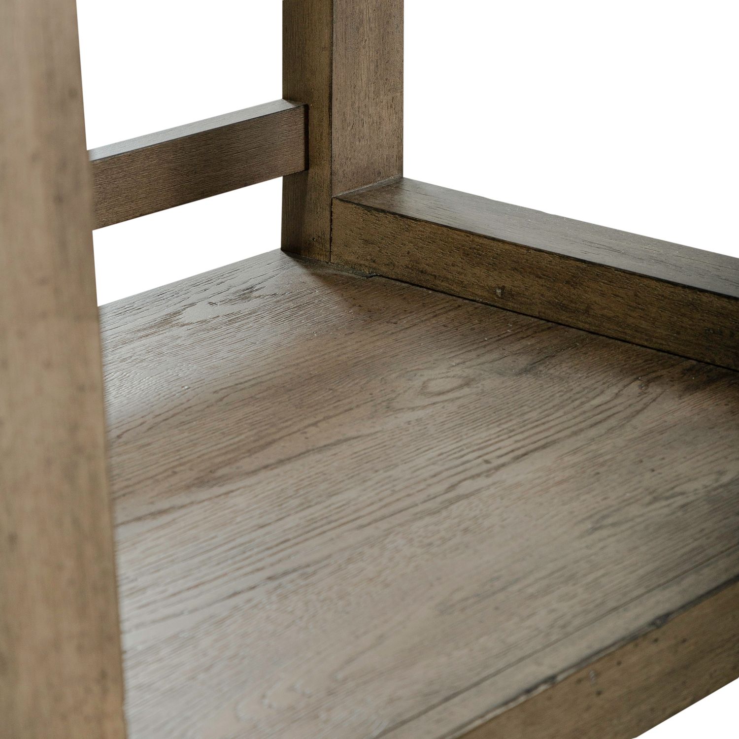 Americana Farmhouse Wood Leaning Pier Bookcase