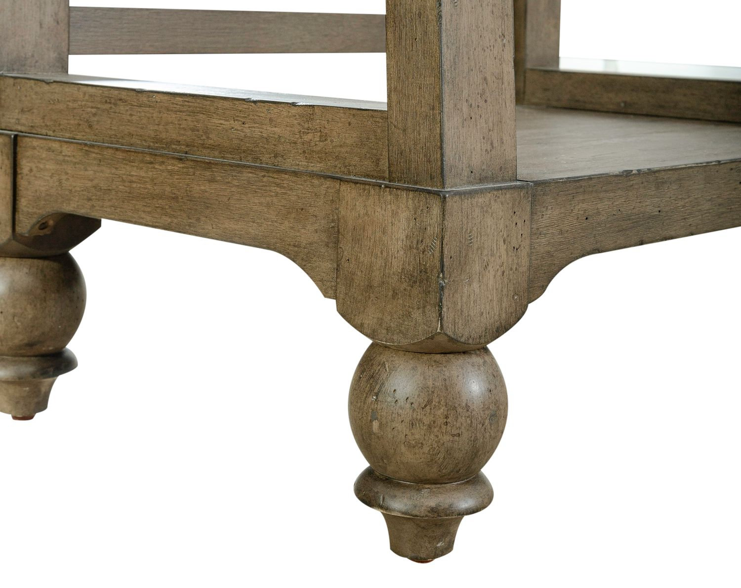 Americana Farmhouse Wood Leaning Pier Bookcase