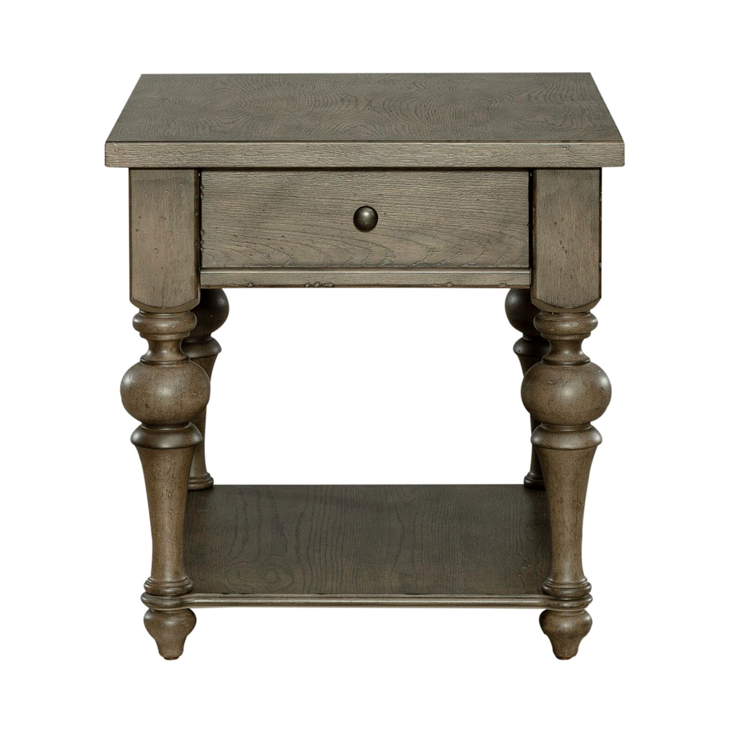 Americana Farmhouse Wood Cocktail Table Set with Shelf