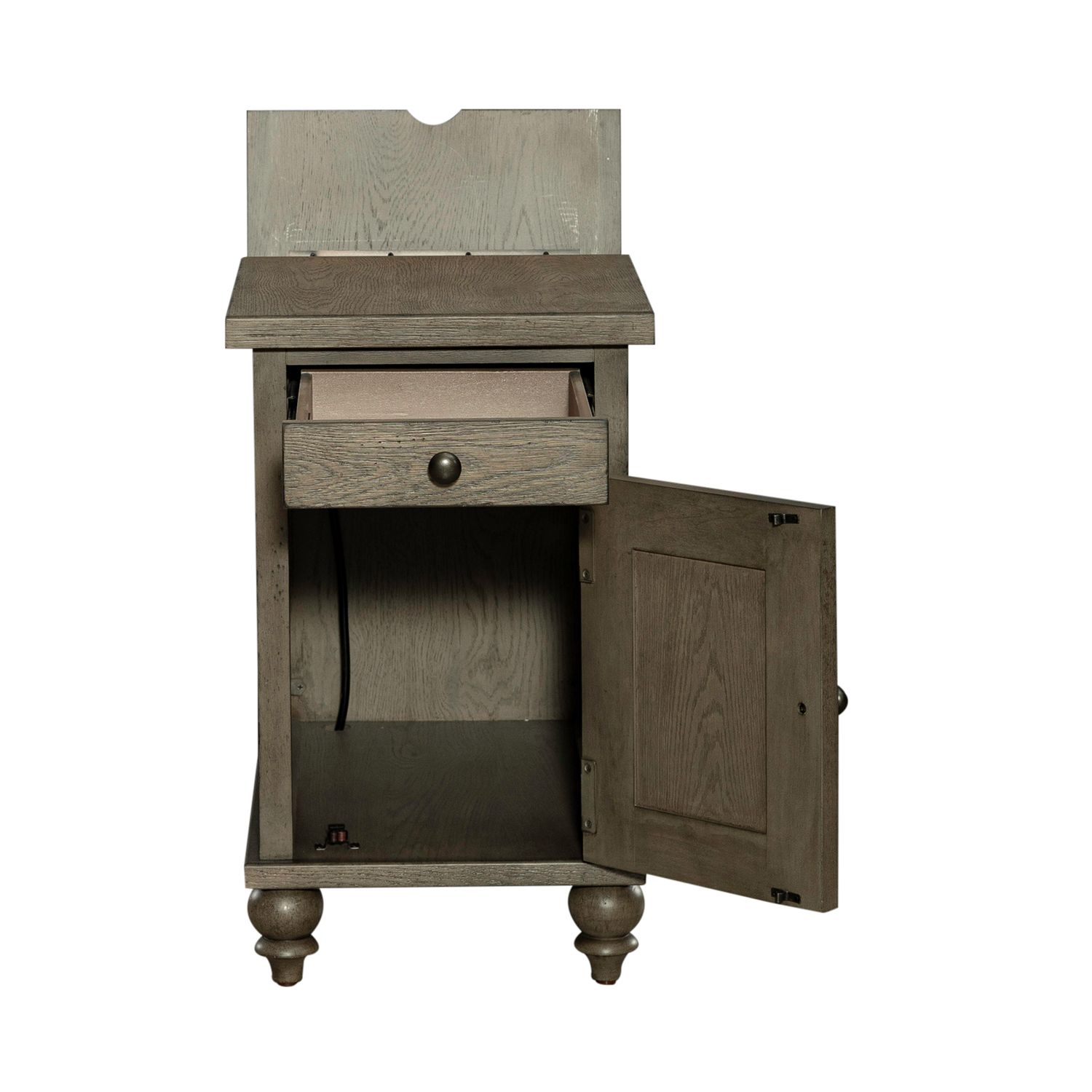 Americana Farmhouse Wood Cocktail Table Set with Shelf
