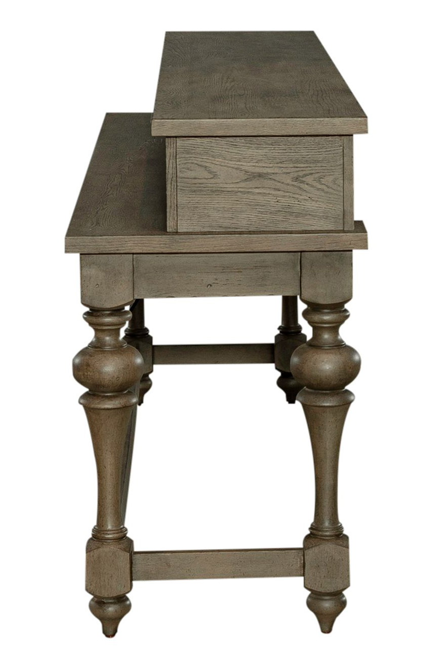 Americana Farmhouse Wood Cocktail Table Set with Shelf