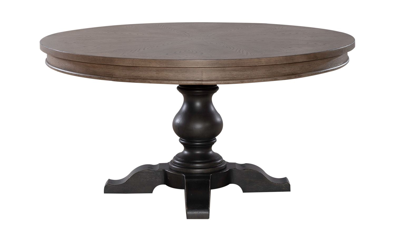 Americana Farmhouse Round Wood Dining Table