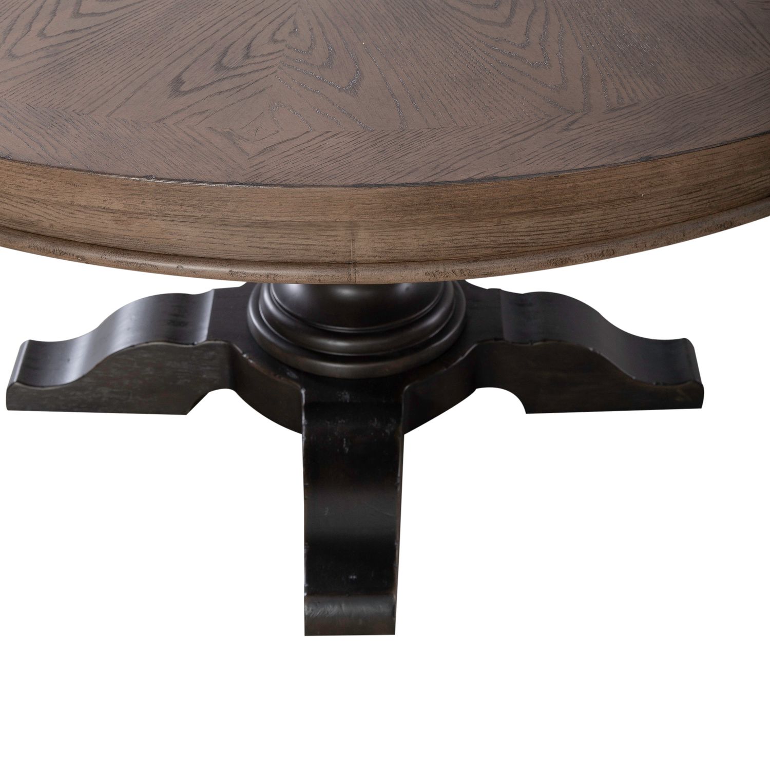 Americana Farmhouse Round Wood Dining Table