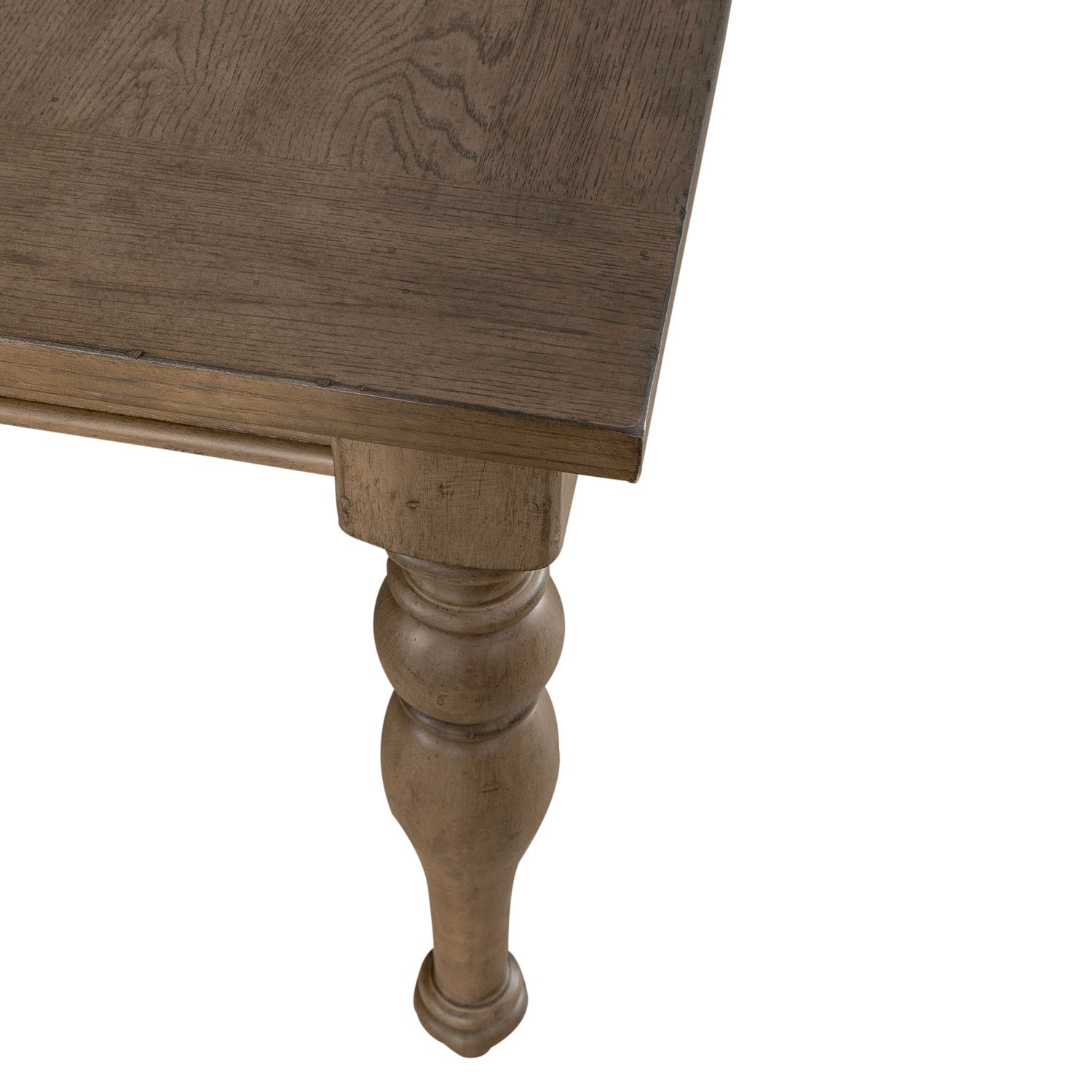 Americana Farmhouse Rectangular Wood Extendable Dining Table