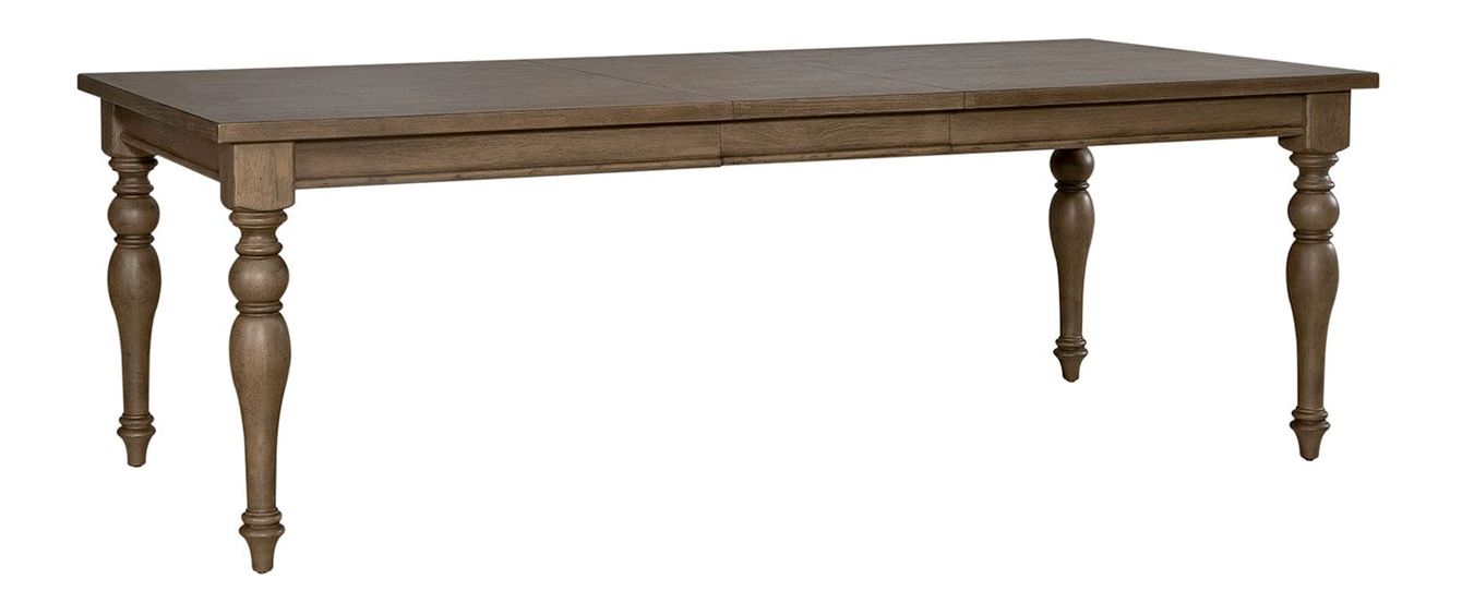 Americana Farmhouse Wood Extendable Dining Set | Dusty Taupe